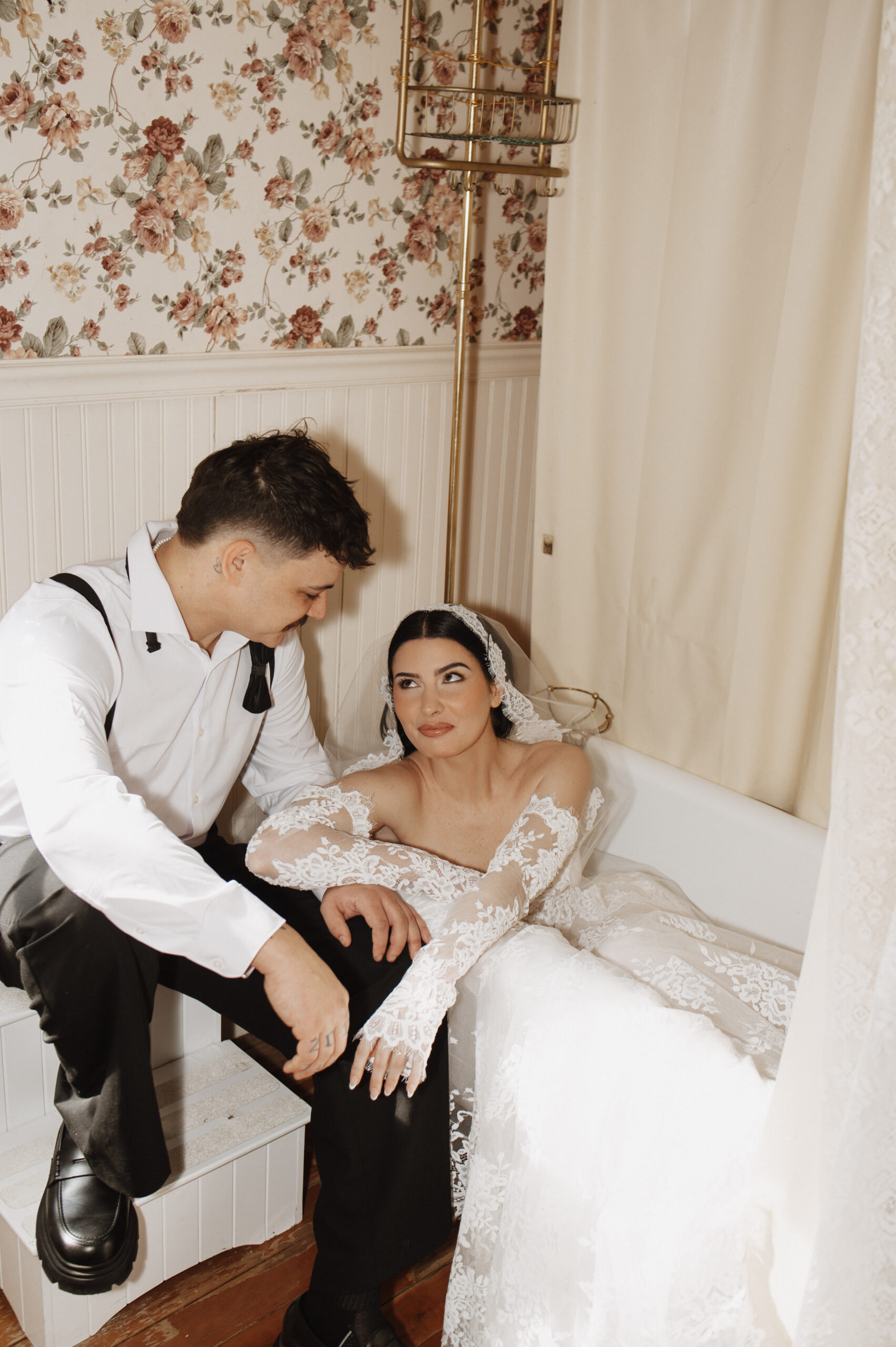 Bridal portraits at Mountain Willow Manor In Tennessee